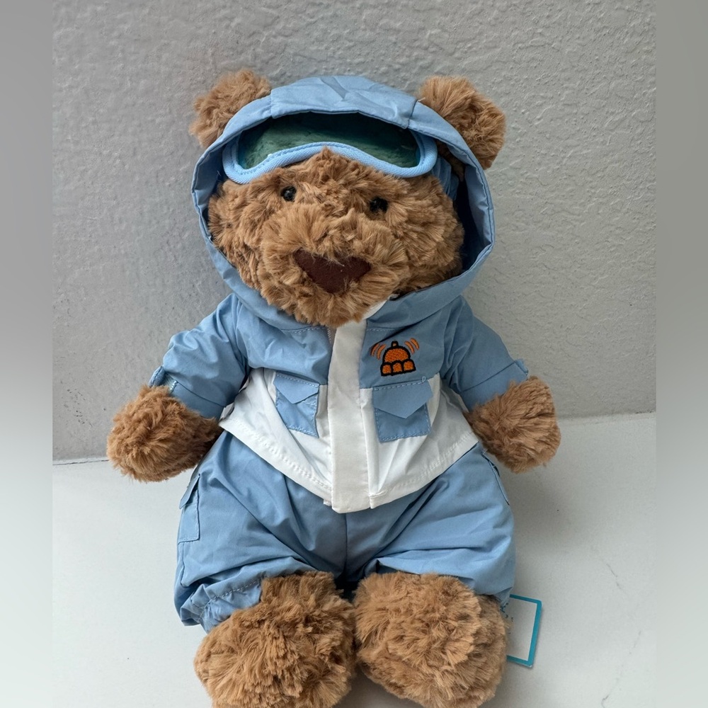 AUTHENTIC NWT Jellycat Bartholomew Bear Snow Suit Ski Winter ONLY ONE Rare